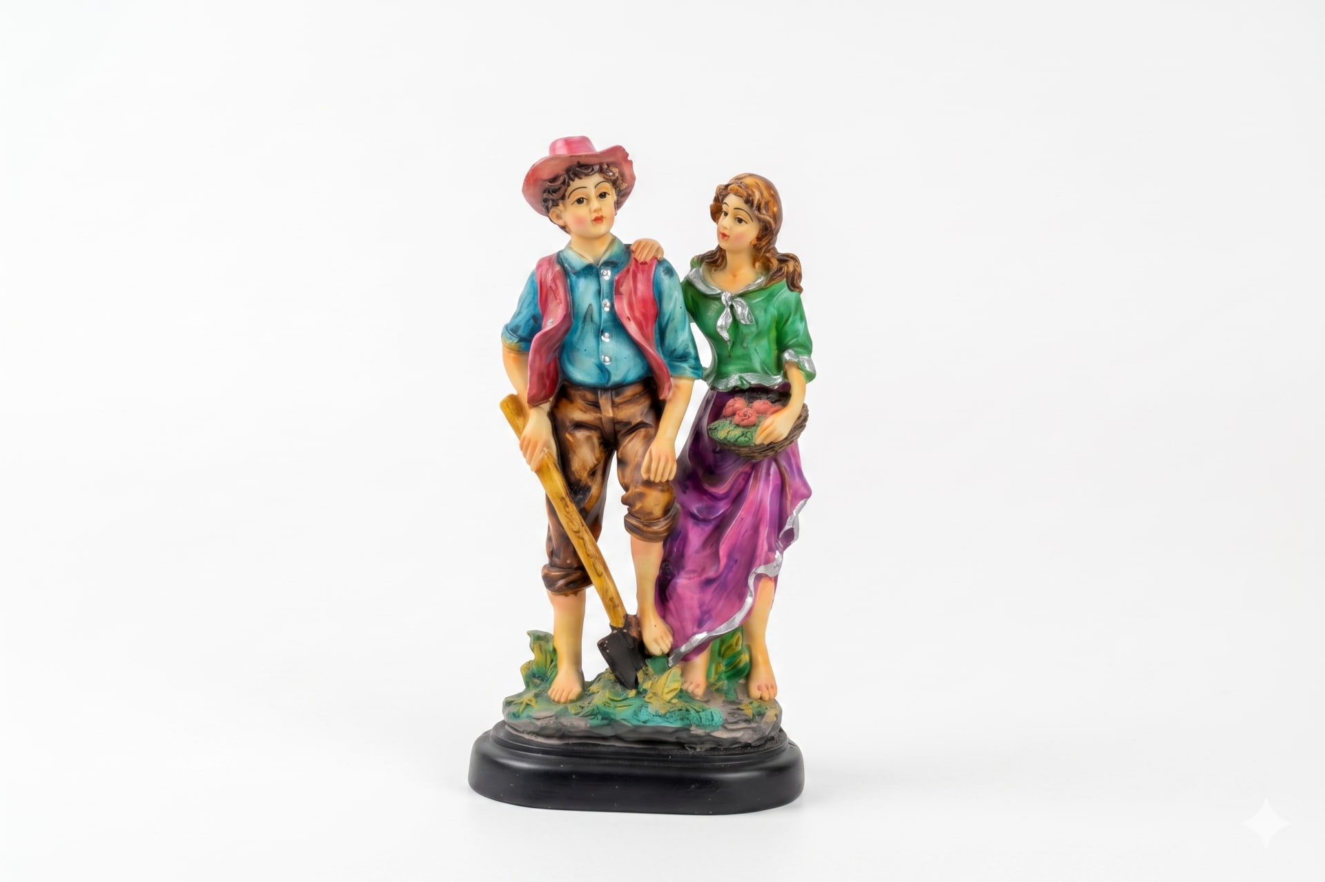 Farm Boy and Girl Figurine Set