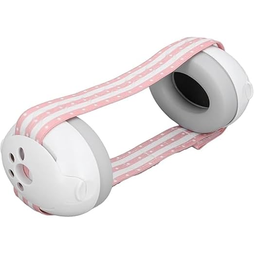 ONOMIE Alpine Hearing Protection Muffy Baby Ear Protection–Baby Ear Muffs–Noise Protection for Babies and Toddlers upto 36 Months–Comfortable Infant Ear Protection-Prevent Hearing Damage (Pink/White)