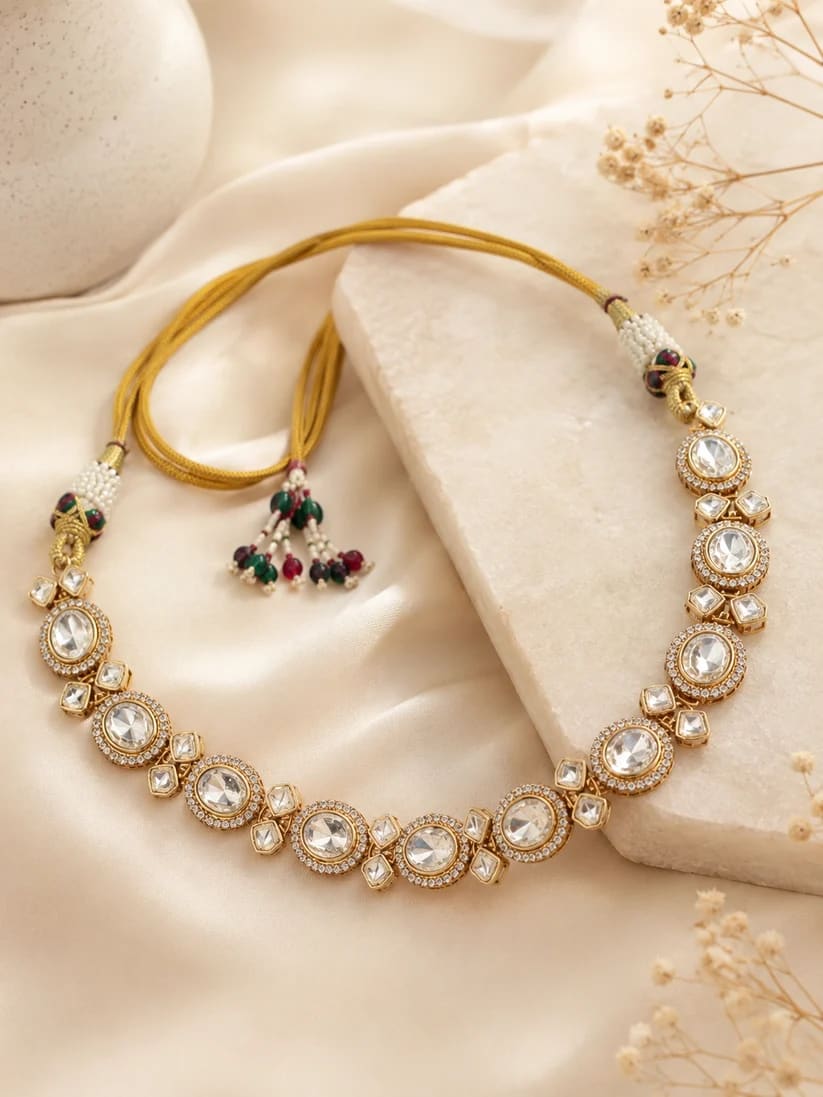 Royal Kundan Adjustable Choker Necklace