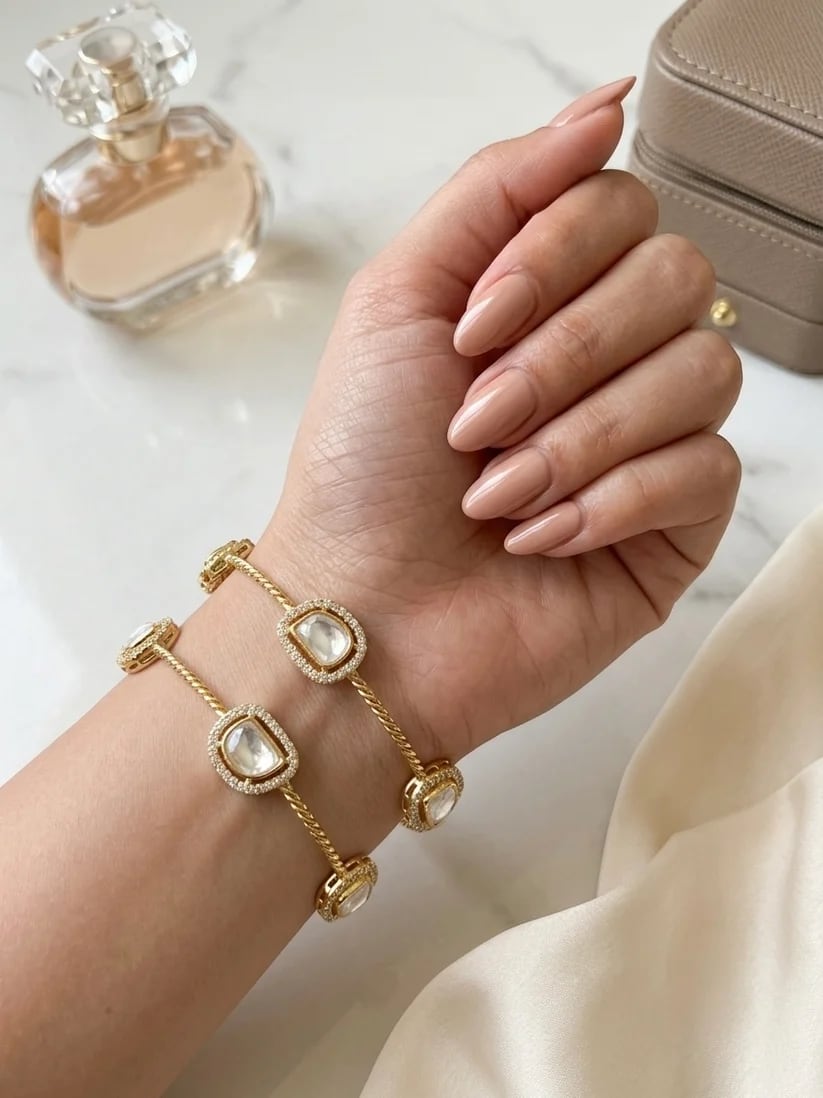 Ivory Glow Bangles