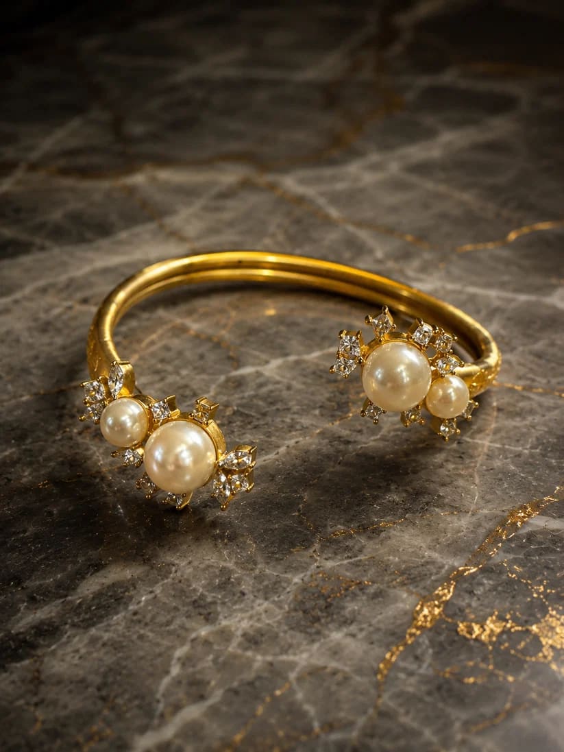 Celeste Pearl Bloom Cuff