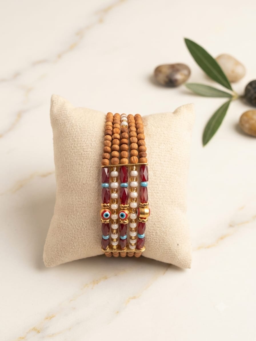 4-Strand Evil Eye Rakhi Bracelet