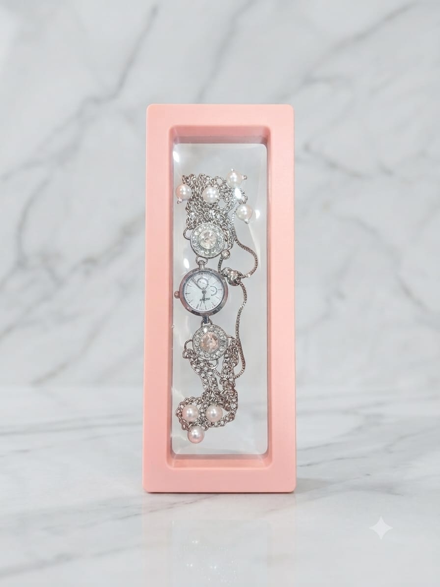 Silver Watch Lumba Rakhi Bracelet