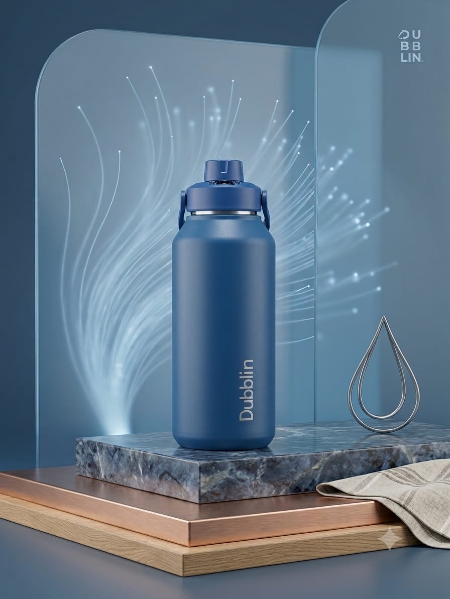 Dubblin 1.4L Vacuum Insulated Stainless-Steel Sports Jug – Matte Navy Blue