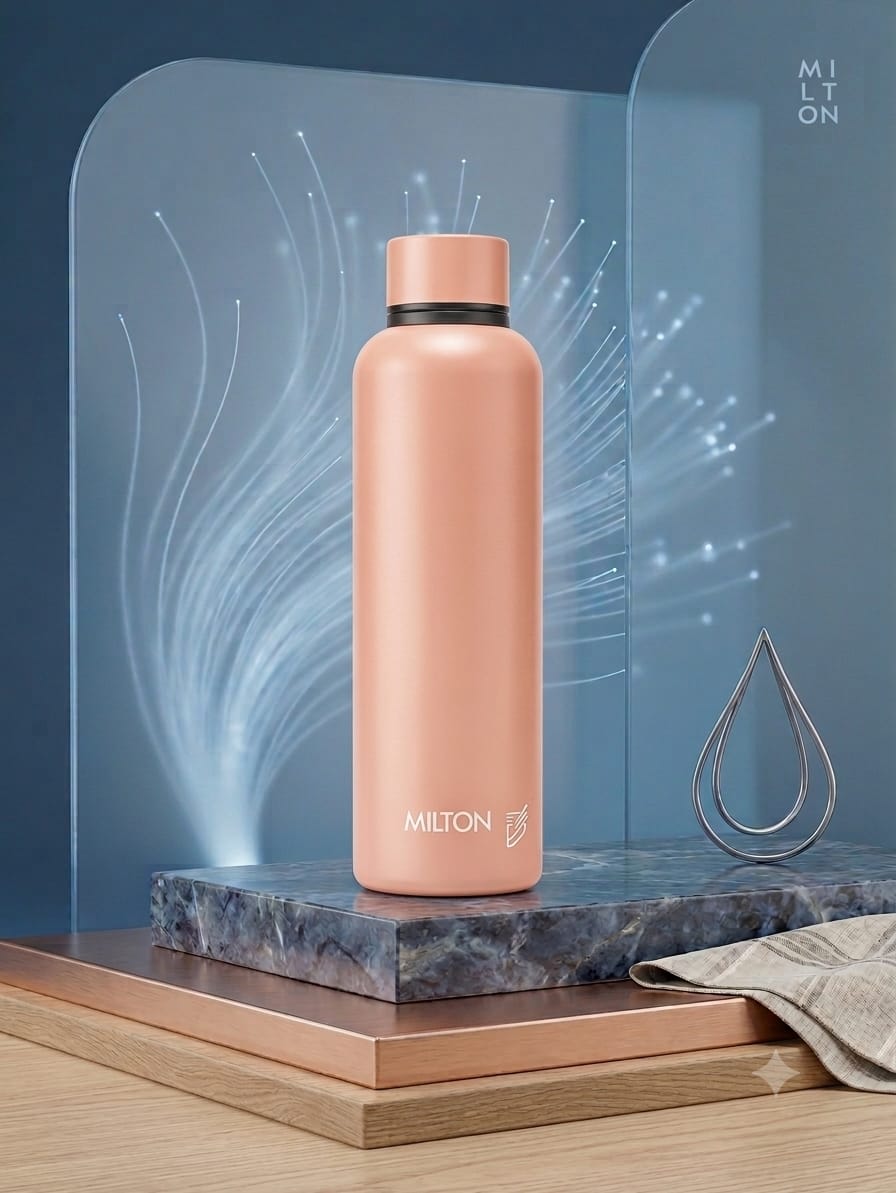 Milton 1000 ml Stainless Steel Vacuum Insulated Water Bottle – Matte Peach