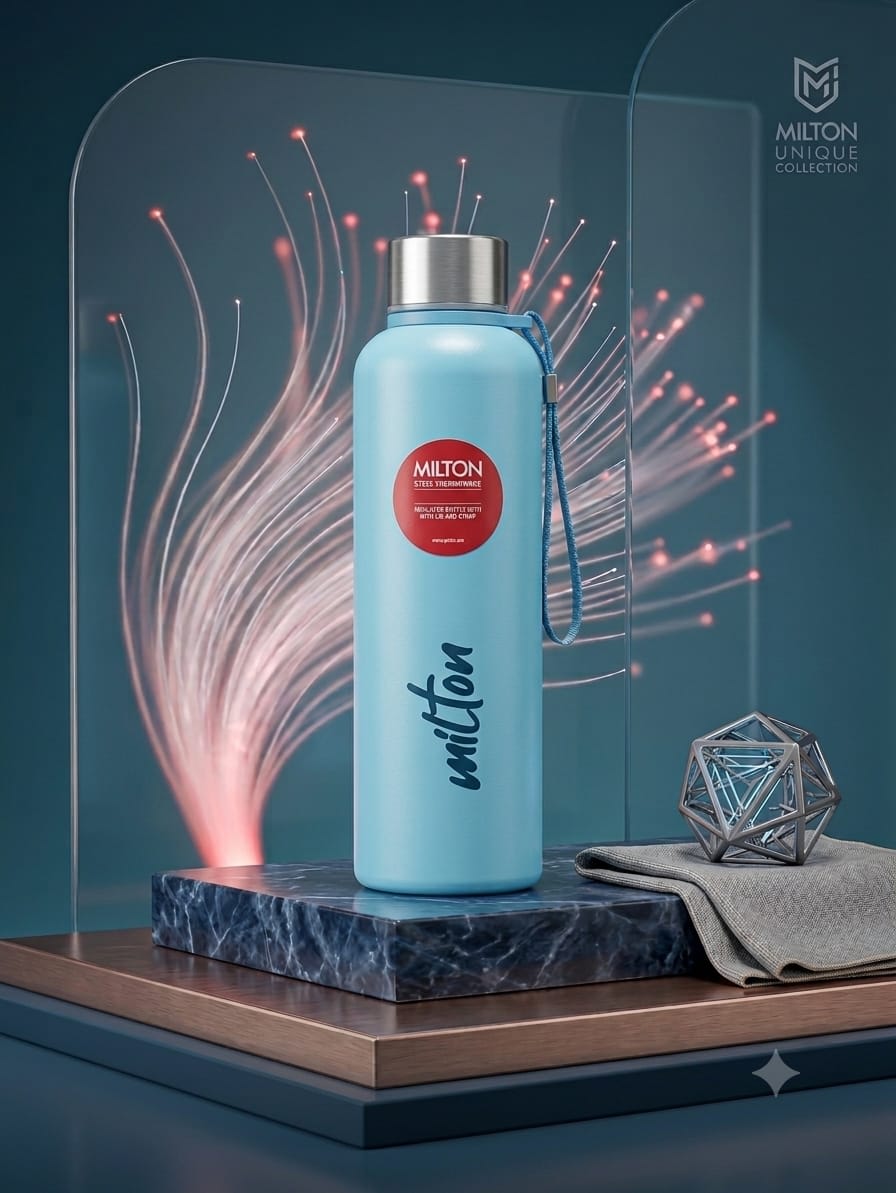 Milton Unique Collection 600 ml Steel Thermoware Insulated Bottle – Sky Blue