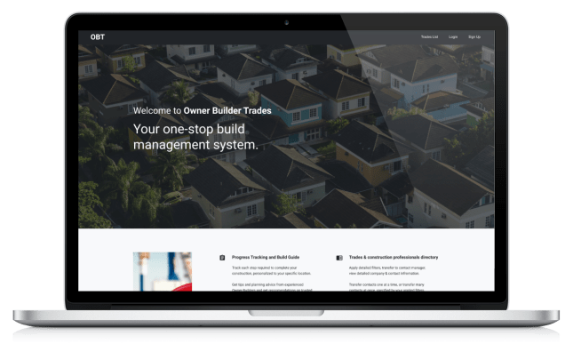 Owner Builder Trades summary