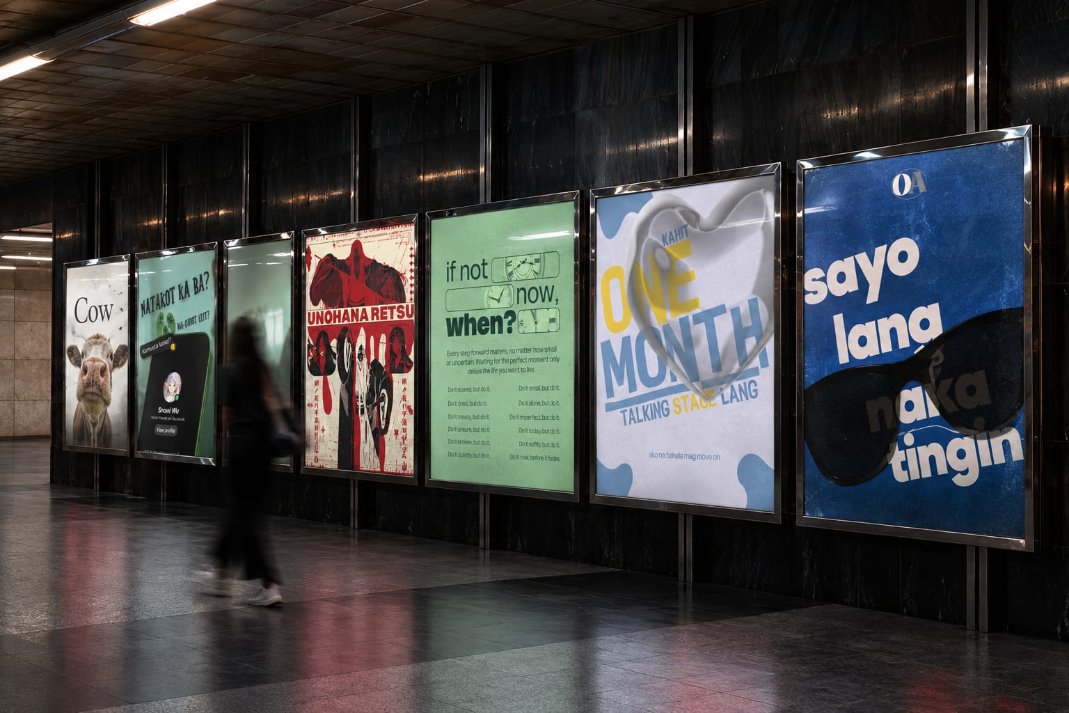 Personal graphic design experiments with typography, images, and color — gallery image 3