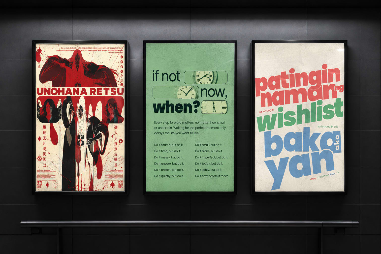 Personal graphic design experiments with typography, images, and color — gallery image 4