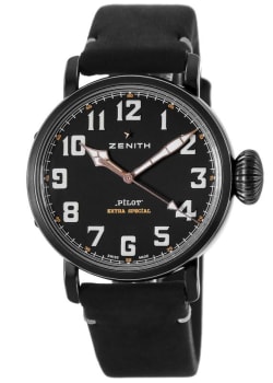 Zenith El Primero Synopsis 40mm Black Dial Leather Strap Zenith El Primero Synopsis 40mm Black Dial Leather Strap
