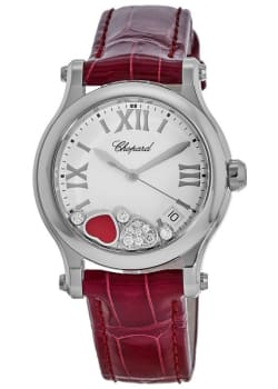 Chopard Happy Sport Medium 36mm Floating Diamonds Custom Bezel 