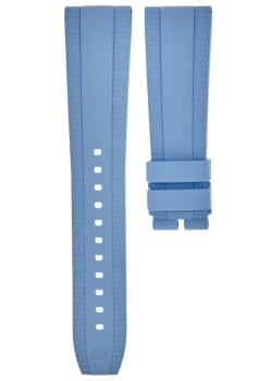 Breitling Leather 22-20mm Blue Calfskin Men's Strap 105X