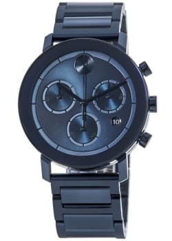 Movado Series 800 Black Dial Steel Men's Watch 2600135