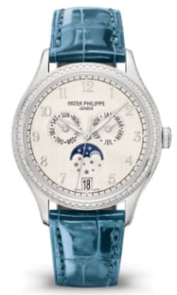 Patek Philippe Complications White Dial Alligator Strap Women's Watch 4947G-010