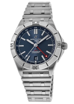 Breitling Chronomat Automatic GMT 40 Blue Dial Stainless Steel Men's Watch A32398101C1A1