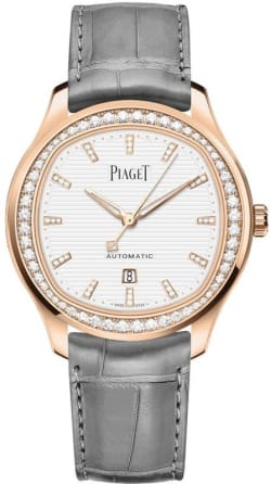 Piaget Polo Date 18K Rose Gold Diamond Women's Watch G0A46023