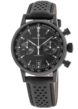 Hamilton クロノグラフ トライアングル腕時計 Hamilton Khaki Aviation Takeoff Auto Chrono Limited Edition Black