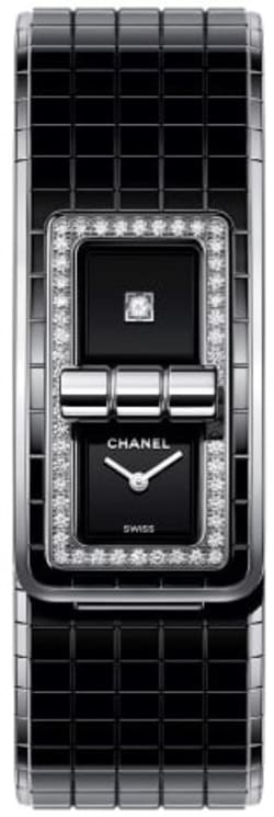 Chanel J12 Black Ceramic Diamond 29mm Watch H2571