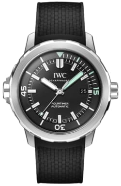 IWC Aquatimer Automatic Black Dial Rubber Strap Men's Watch IW328802