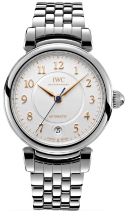 IWC Portofino Automatic Moon Phase 37 Silver Dial Brown Leather Strap  Women's Watch IW459011