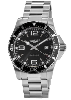 Longines Conquest V.H.P. 41mm Black PVD Black Dial Men s Watch L3