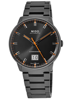 Mido Multifort Black Dial Brown Leather Strap Men 