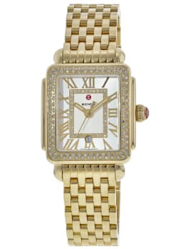 ミシェルママン Michele Mini Urban Silver Diamond Dial Ladies Watch