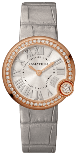 Cartier Tank Louis Silver Dial Diamond Leather Strap Women's Watch WJTA0037