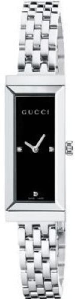 ★関税・送料込★GUCCI G-Timeless Black Dial Ladies YA1264034 Gucci G-Timeless Gold Tone Steel Black Dial Leather Strap