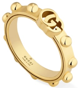 Gucci Ouroboros Gemstone Kingsnake 18kt Yellow Gold 1/4ctw Gucci Ouroboros Gemstone Kingsnake 18kt Yellow Gold 1/4ctw