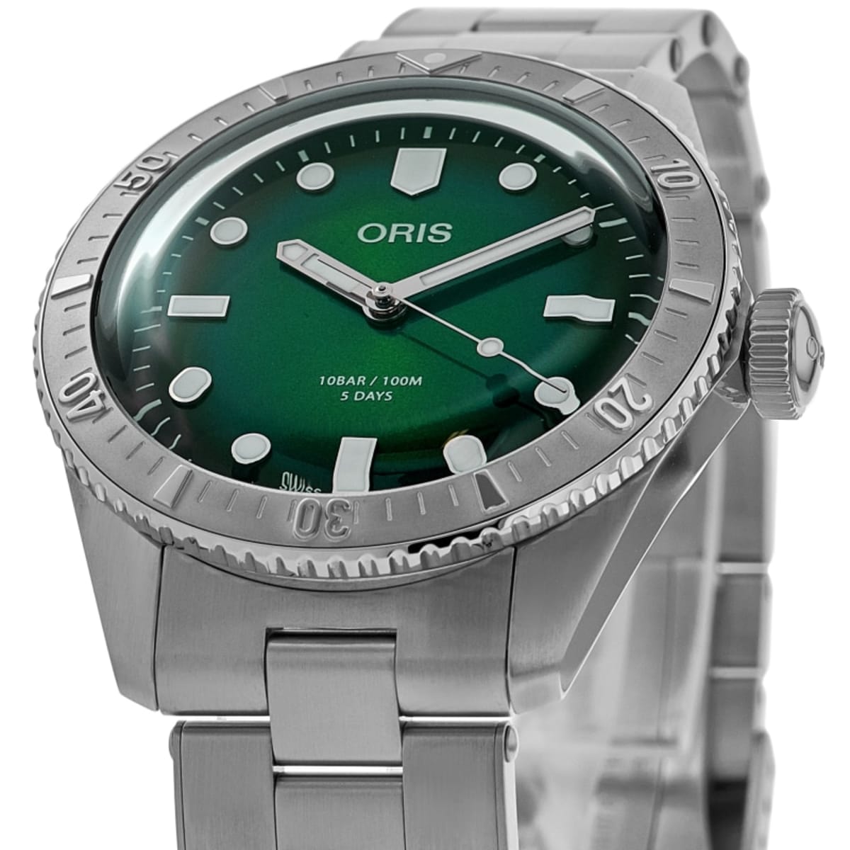 Oris Divers Sixty-Five Calibre 400 Automatic Green Dial Steel