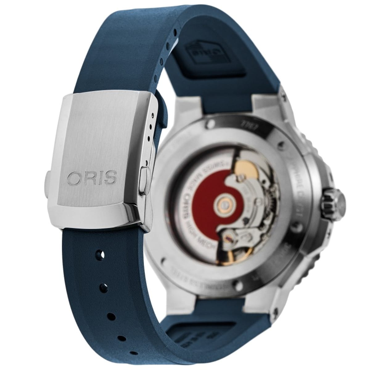 Oris Aquis Date Automatic Blue Dial Rubber Strap Men's Watch 01