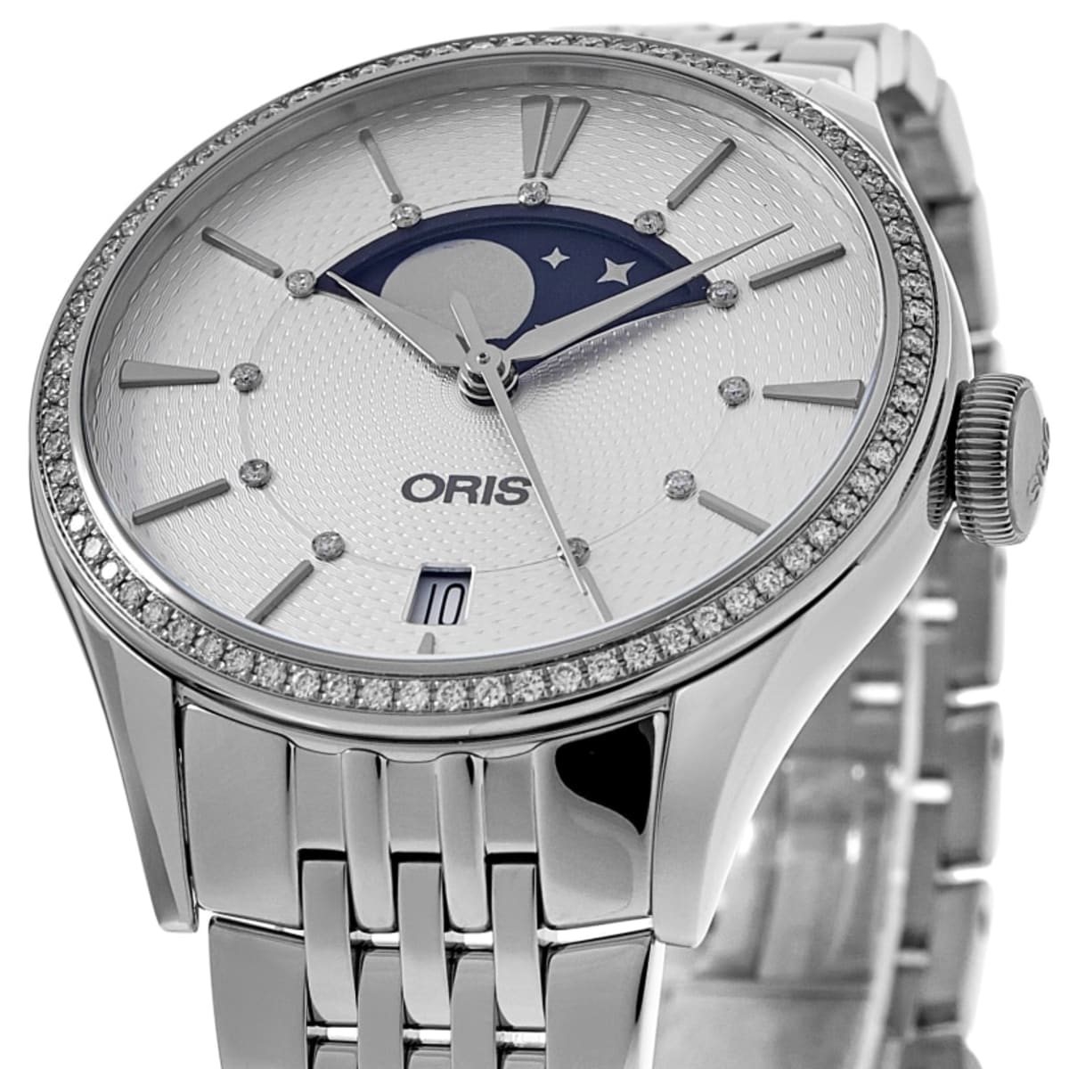 最新発見 Grande Artelier Oris Lune Diamond Automatic Moonphase Date 腕時計(アナログ)