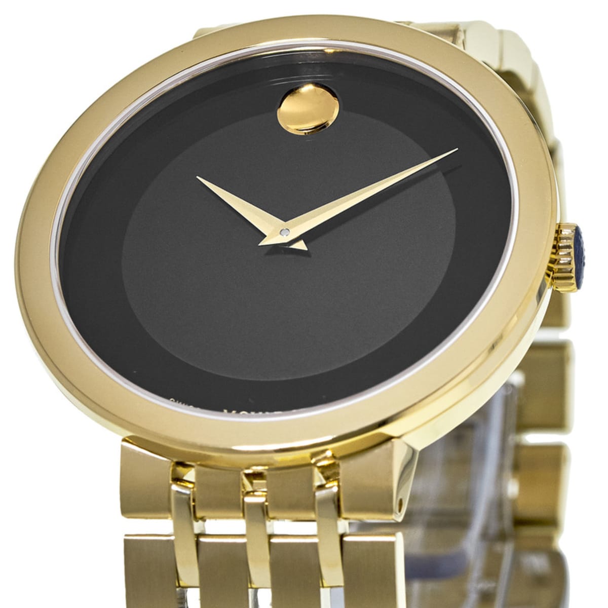 Movado Esperanza Museum Dial Yellow Gold Plated Men's Watch 0607059