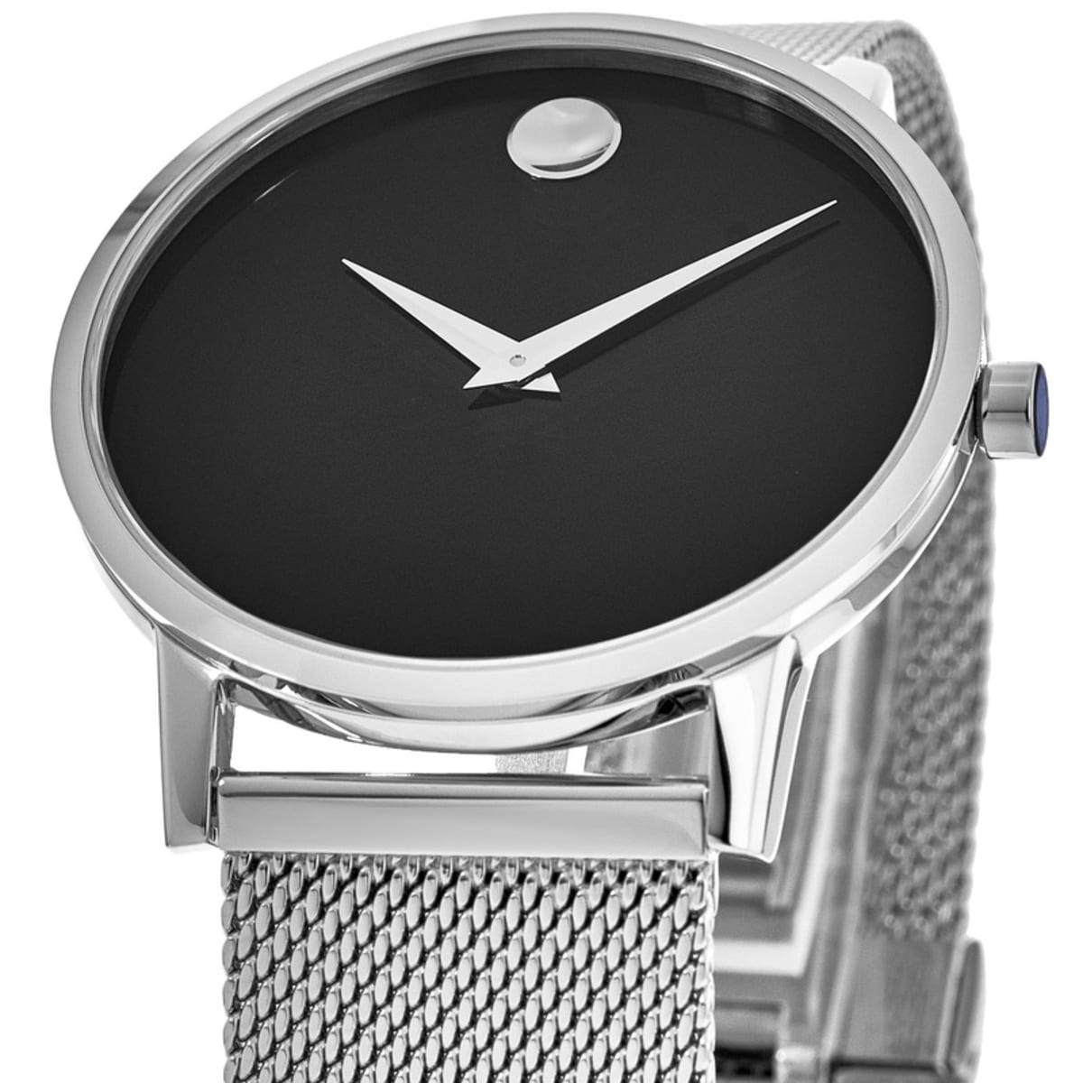 Movado Museum Black Dial Stainless 0607219 Men\'s Steel Watch