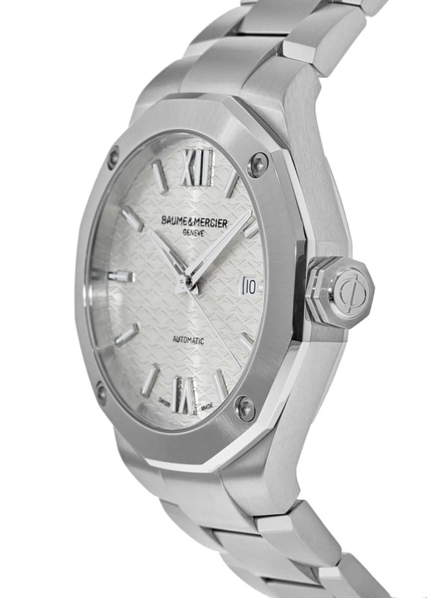 Baume u0026 Mercier Riviera Automatic Silver Dial Steel Men's Watch 10622