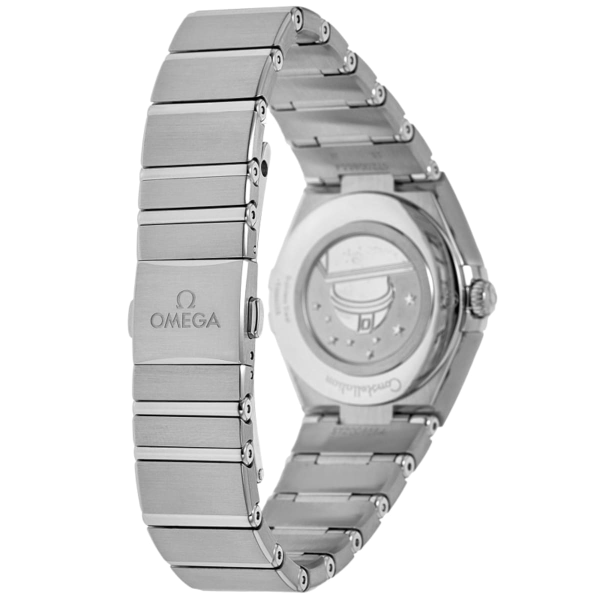 Omega Constellation Quartz 28 MM Purple Diamond Dial Steel