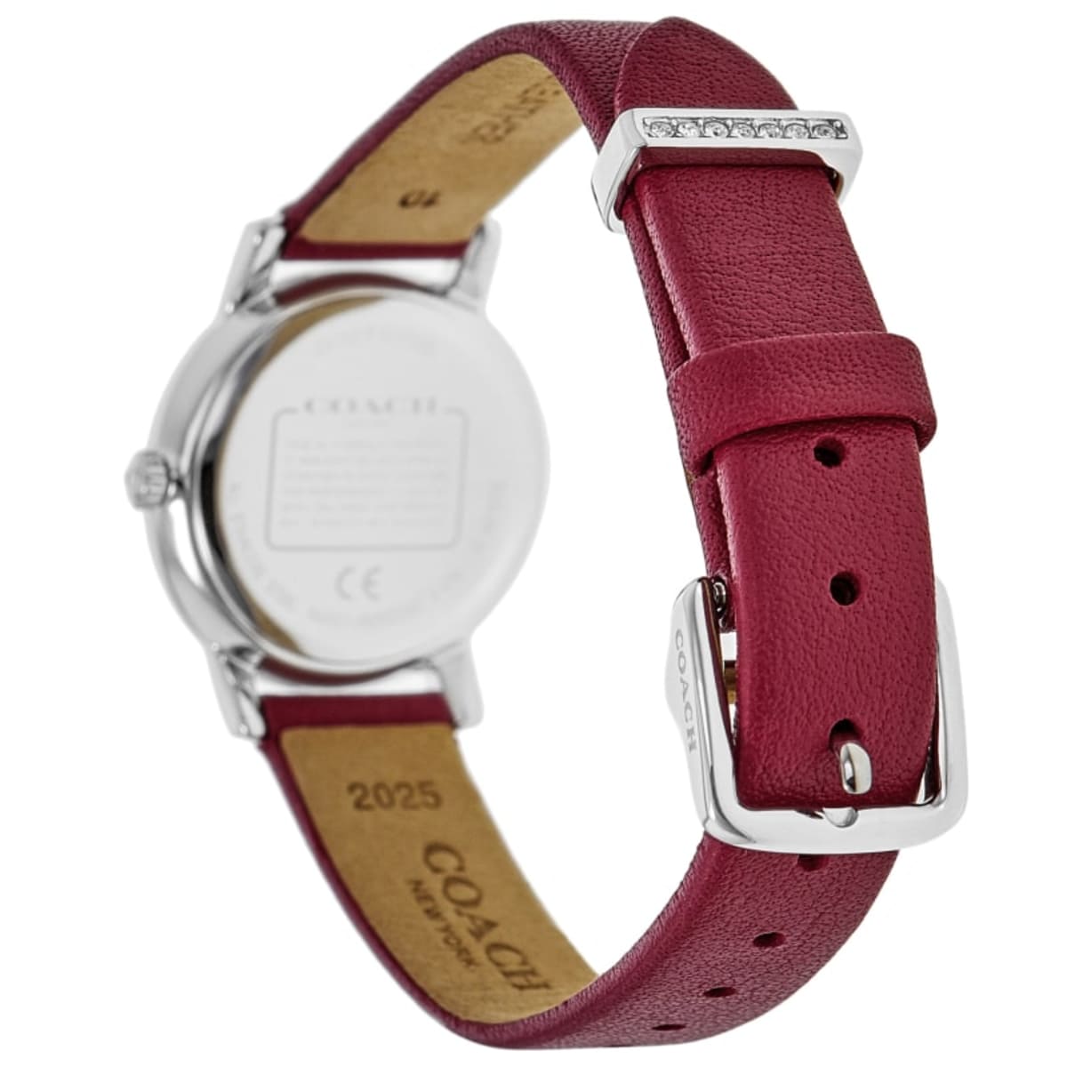 価格は安く Coach Audrey Stainless Steel Red Strap Women's Watch 14503362 その他