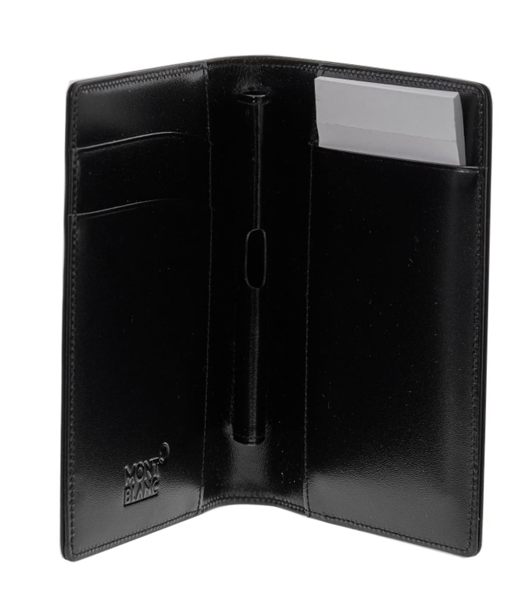 Montblanc Meisterstuck Mozart Black Leather Unisex Notebook