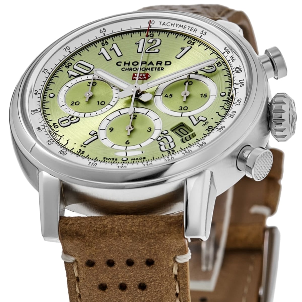 Chopard Mille Miglia Automatic Chronograph Green Dial Leather 
