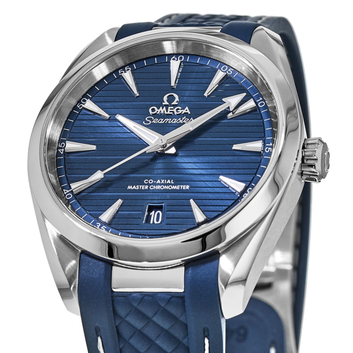Omega Seamaster Aqua Terra 150m Master Co-Axial 38mm Blue Dial Blue ...