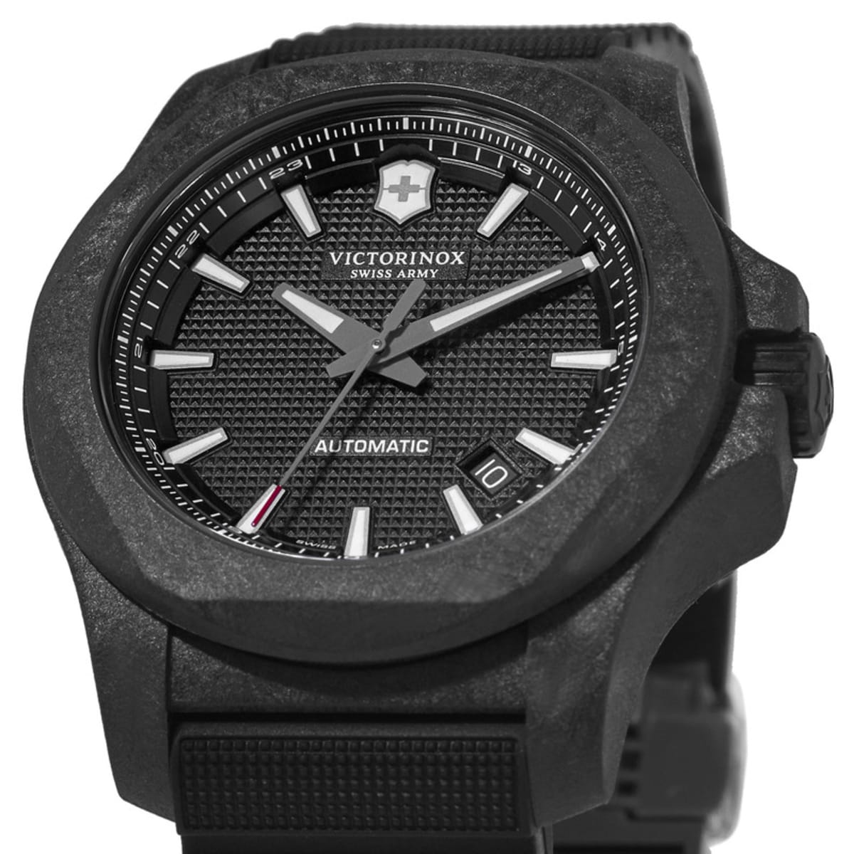 Victorinox Swiss Army I.N.O.X. Carbon Black Dial Black Rubber