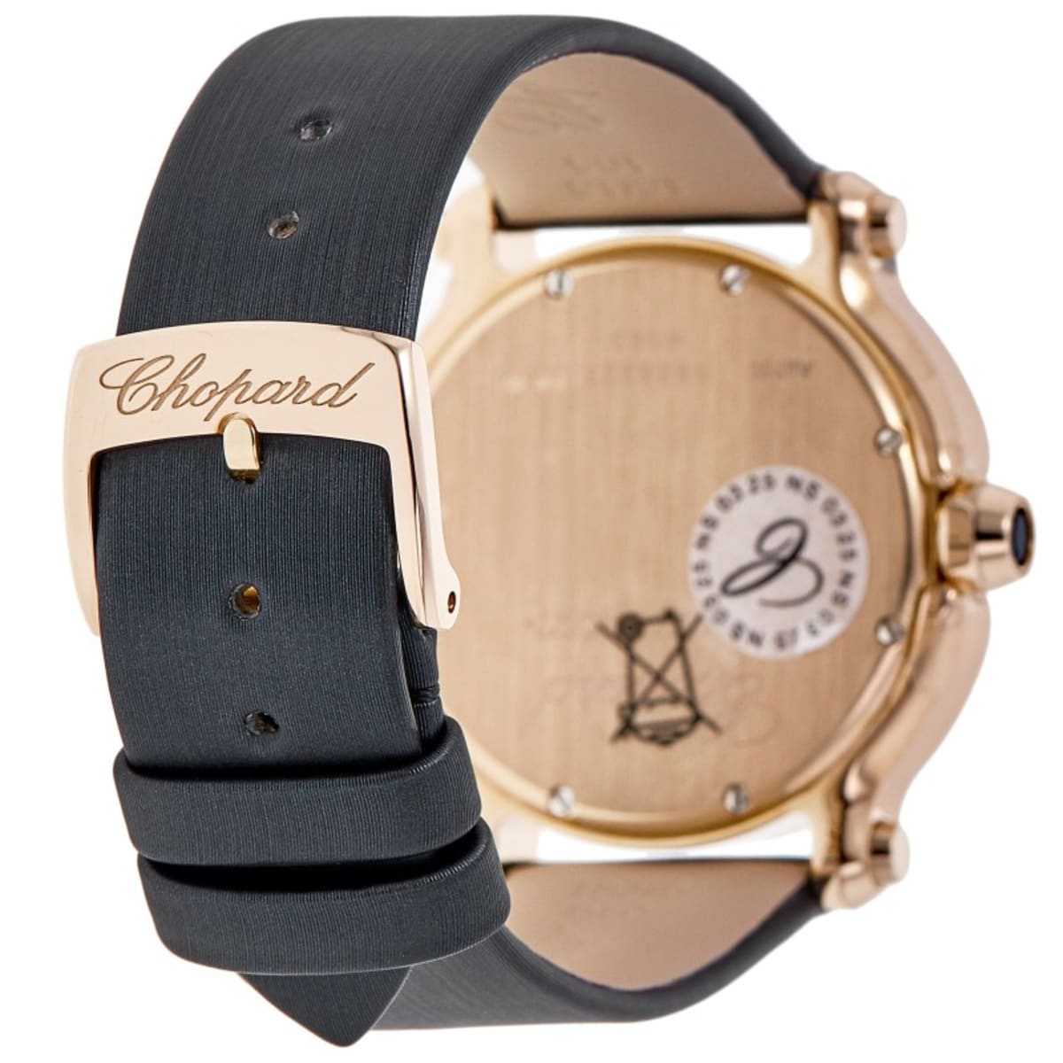 Chopard Happy Sport Medium 36mm 18kt Rose Gold Custom Diamond