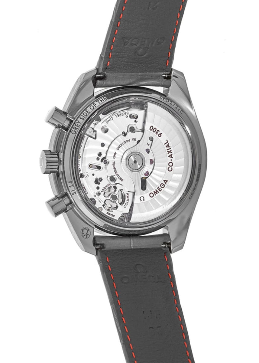 Omega Speedmaster Moonwatch Co-Axial Chronograph Grey Side Omega Speedmaster Moonwatch Co-Axial Chronograph Grey Side