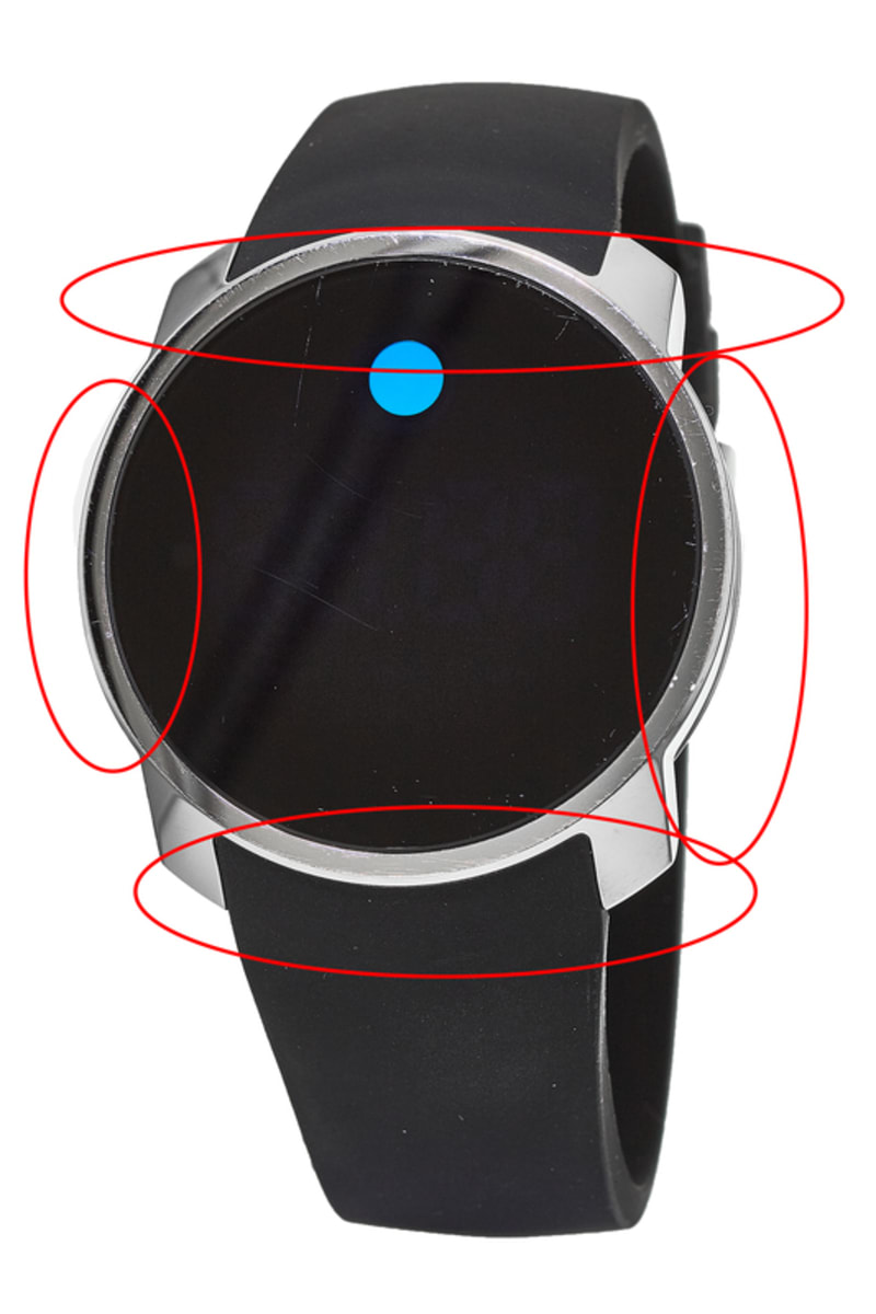 Movado Bold Digital Touchscreen Dual-time Rubber Strap Men's Watch 3600146-PO | WatchMaxx.com