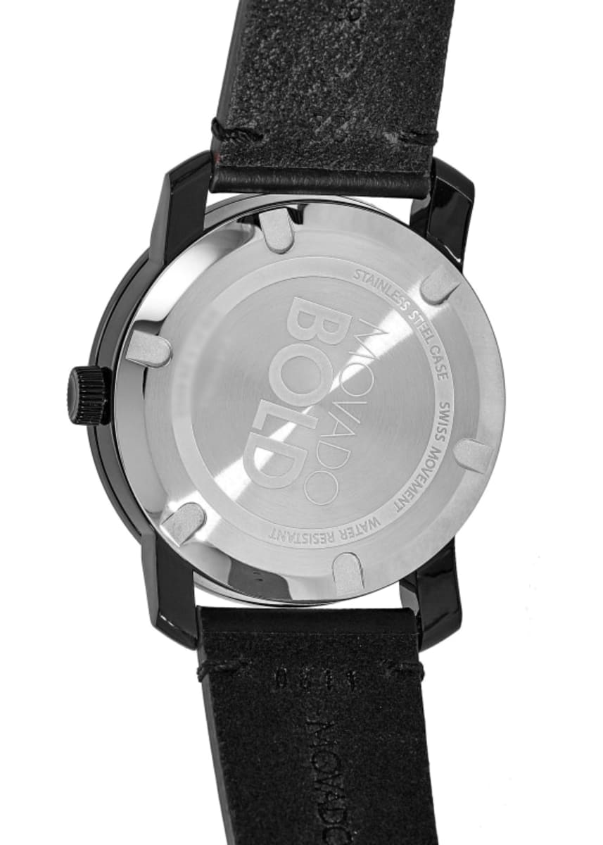 Movado Bold 42mm Black TR90 Composite & Steel Men's Watch Movado Bold 42mm Black TR90 Composite & Steel Men's Watch