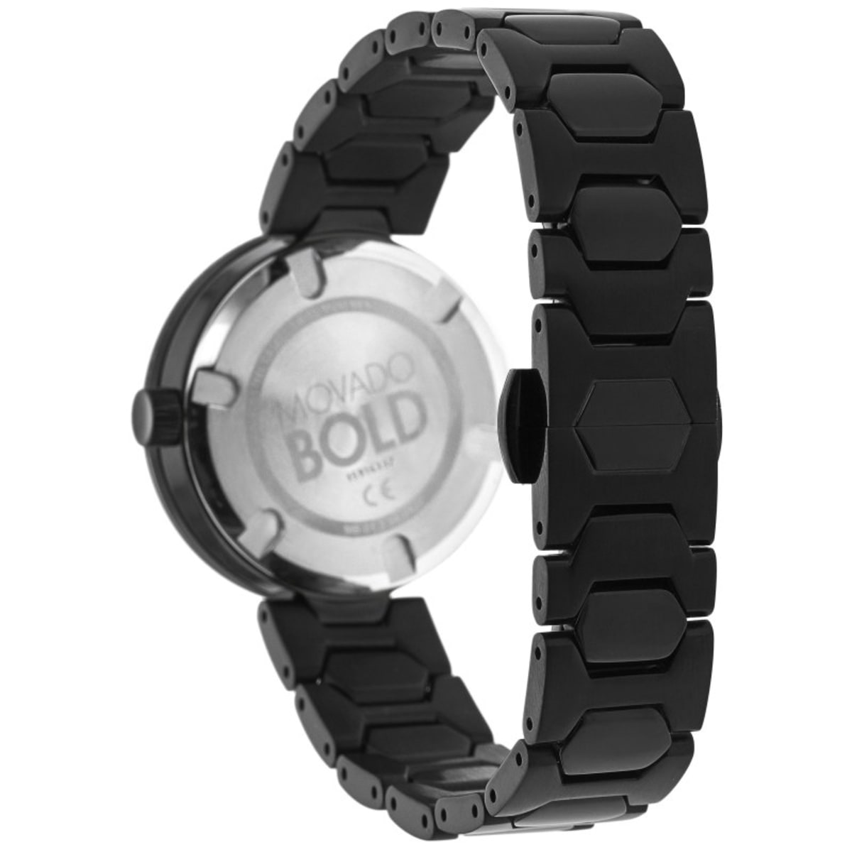 Movado Bold Black Steel Crystal Women's Watch 3600576