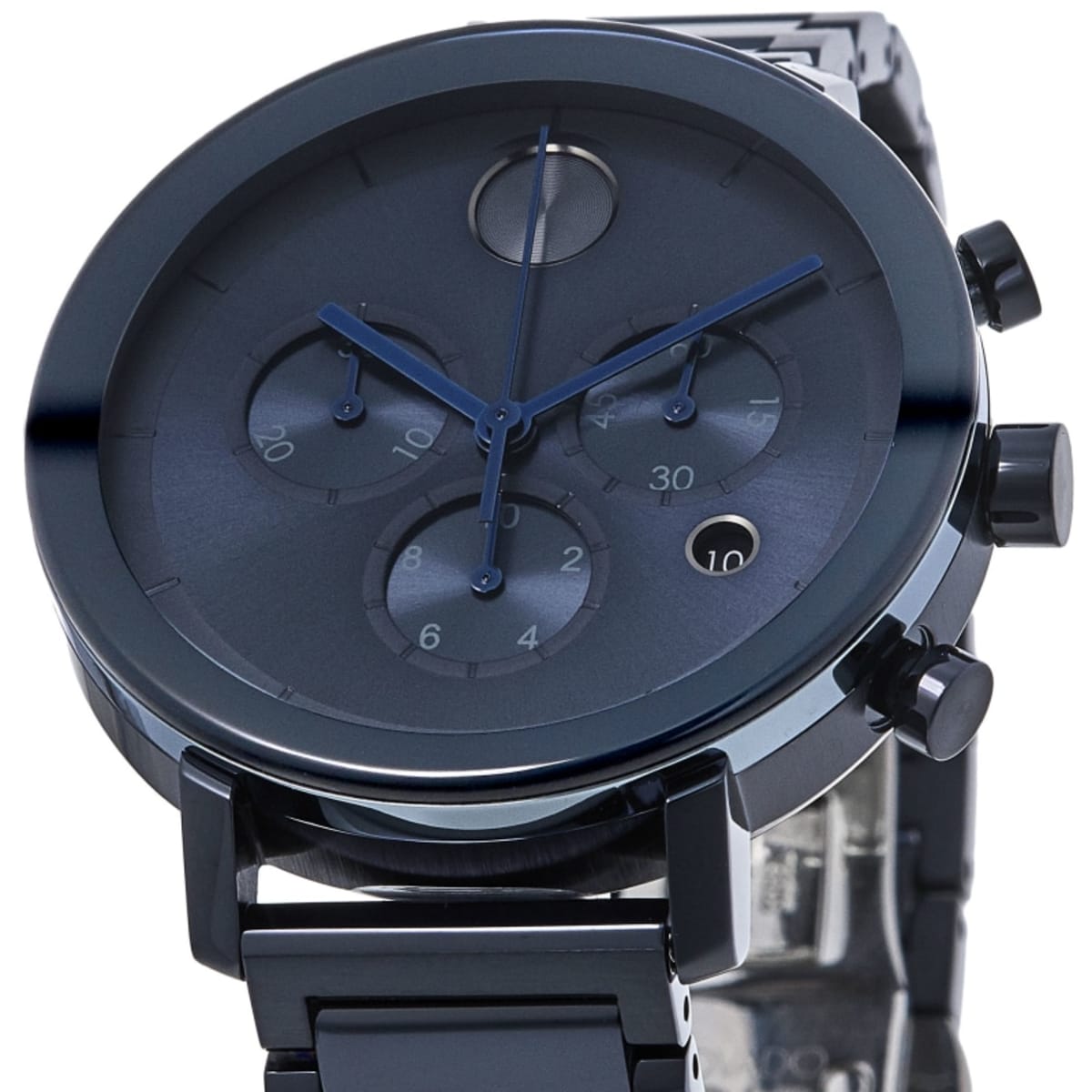Movado bold chronograph blue dial men's watch store