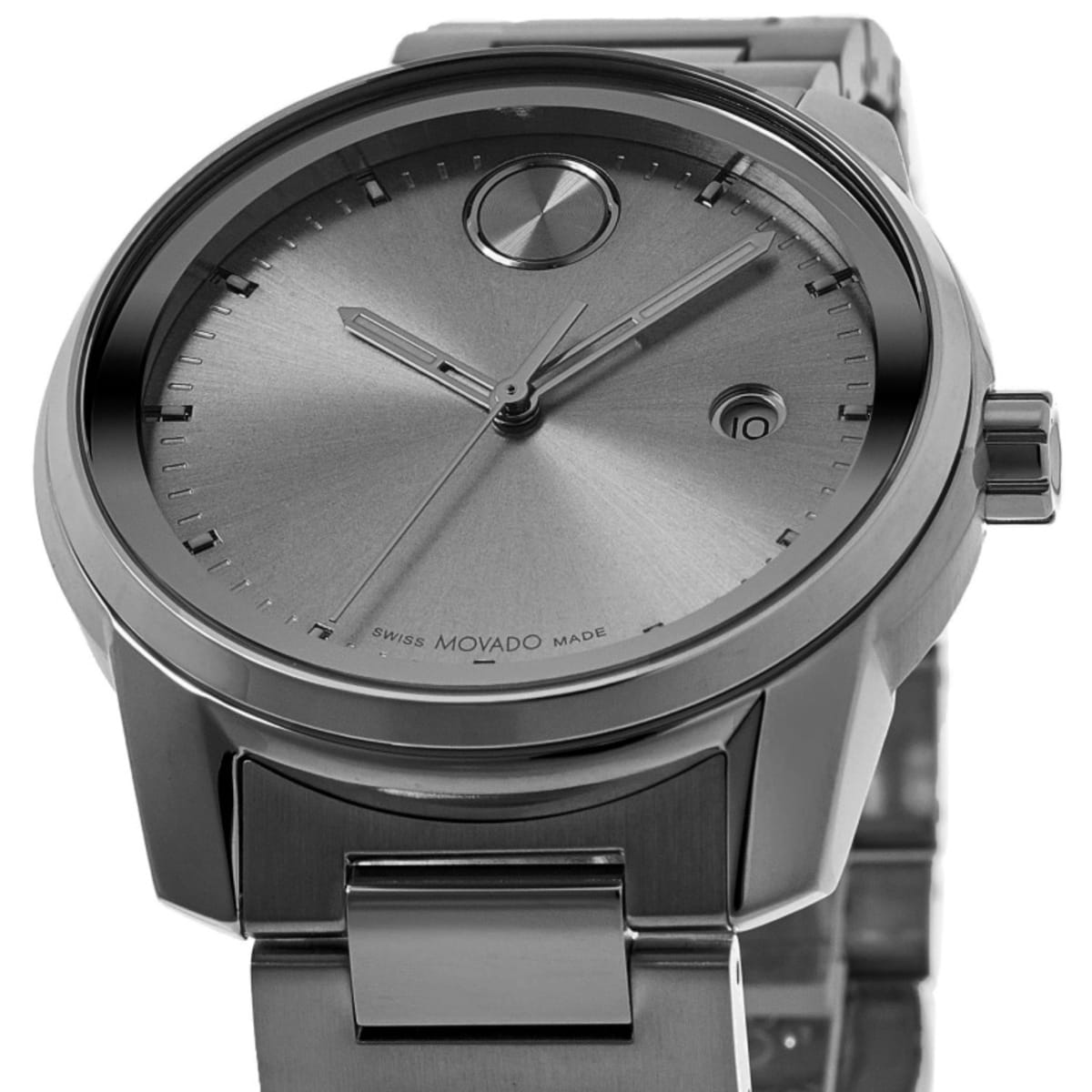 Movado Bold Verso Grey Dial Gunmetal Steel Men's Watch 3600860 - Main Image