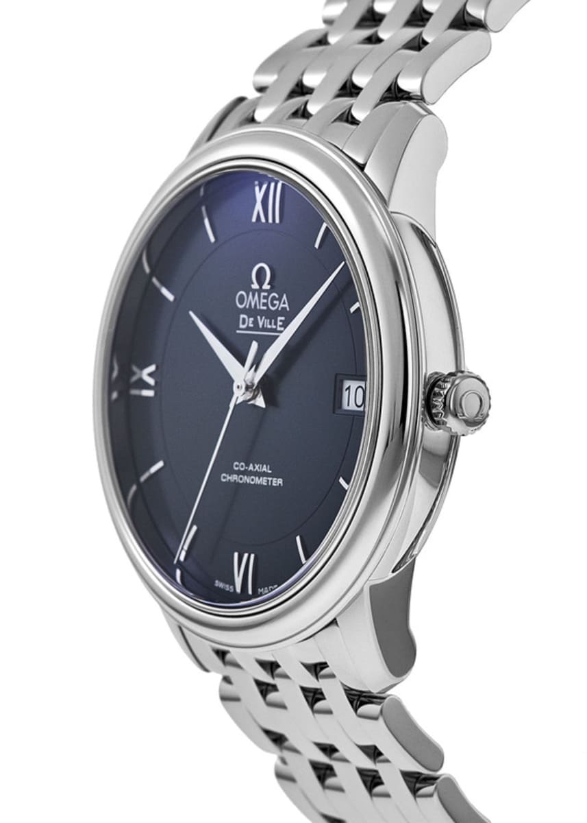 Omega De Ville Prestige Co-Axial 36.8mm Automatic Blue Dial Steel Men's